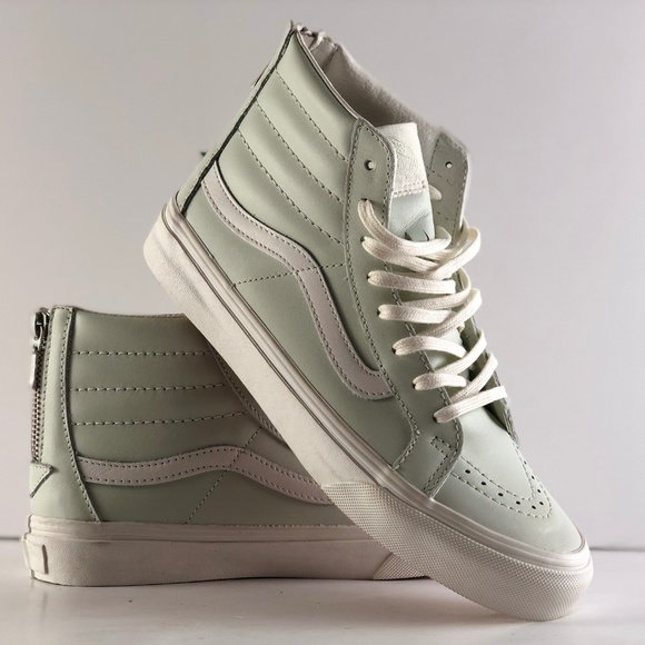 Vans Shoes - Vans Unisex Sk8-Hi Slim Zip Leather Skate Shoes.